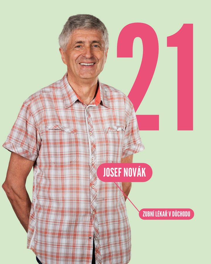 21. MUDr. Josef Novák — zubní lékař v důchodu